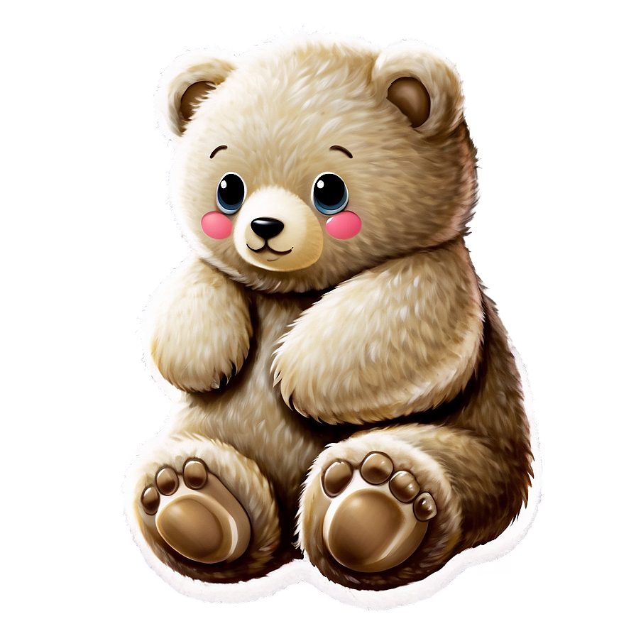 Kawaii Bear C PNG Image