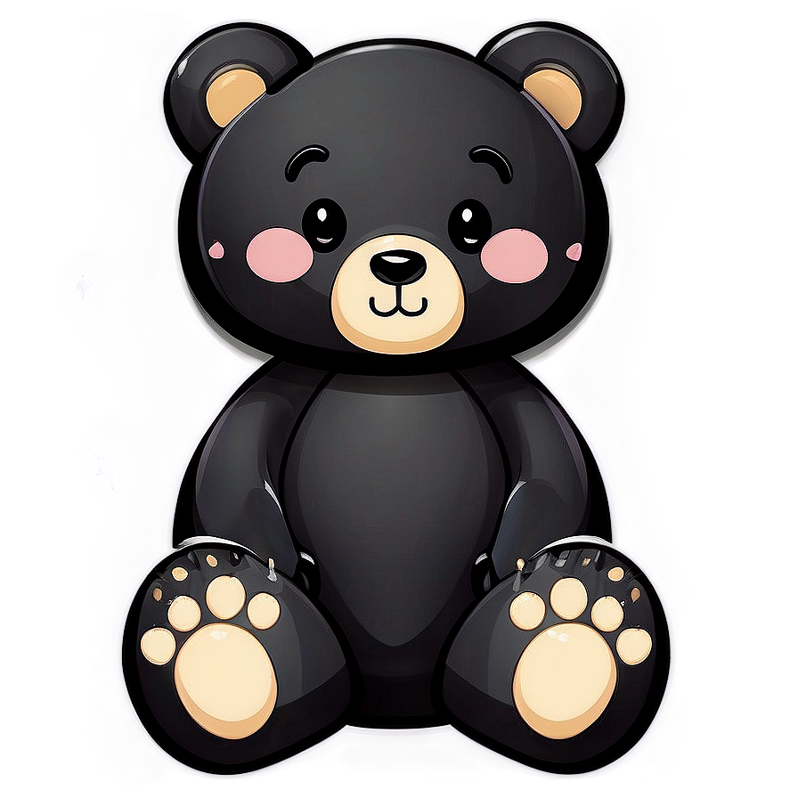 Kawaii Bear With Stars Png Ulb48 PNG Image