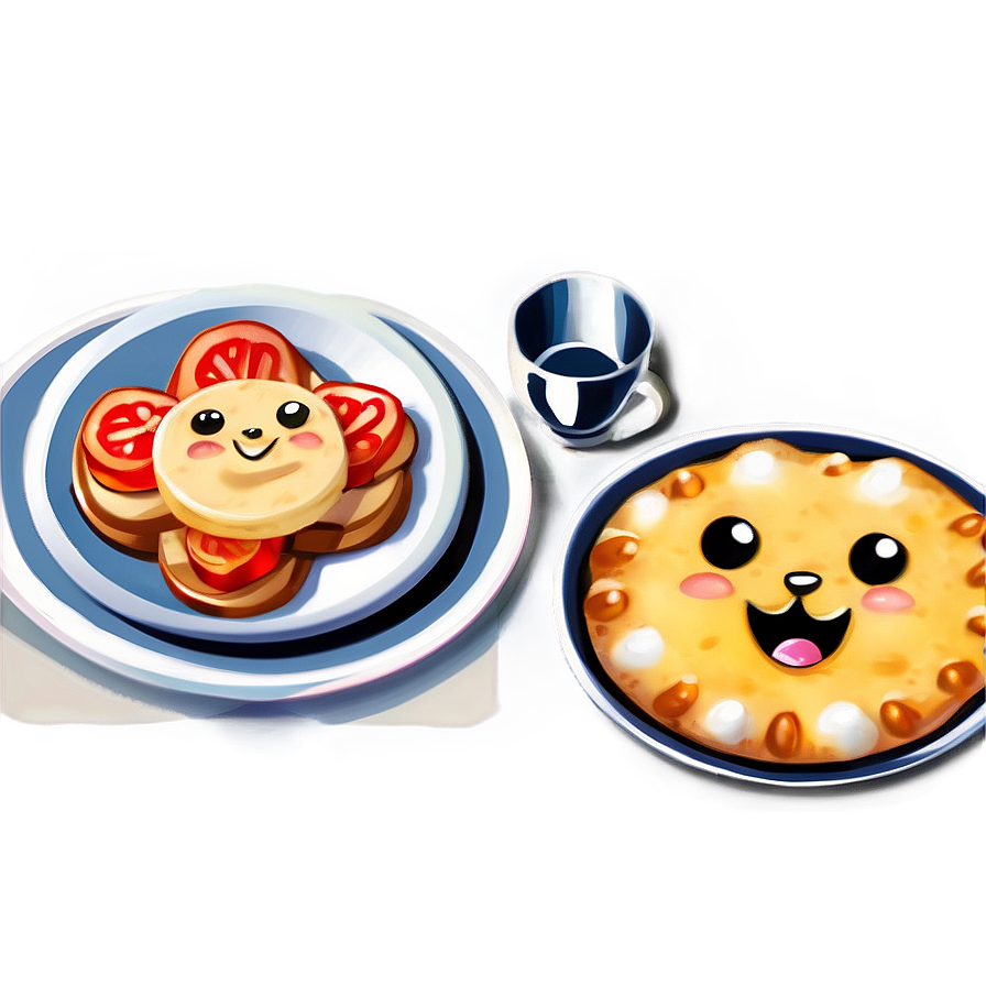 Kawaii Breakfast Food Png Lya36 PNG Image