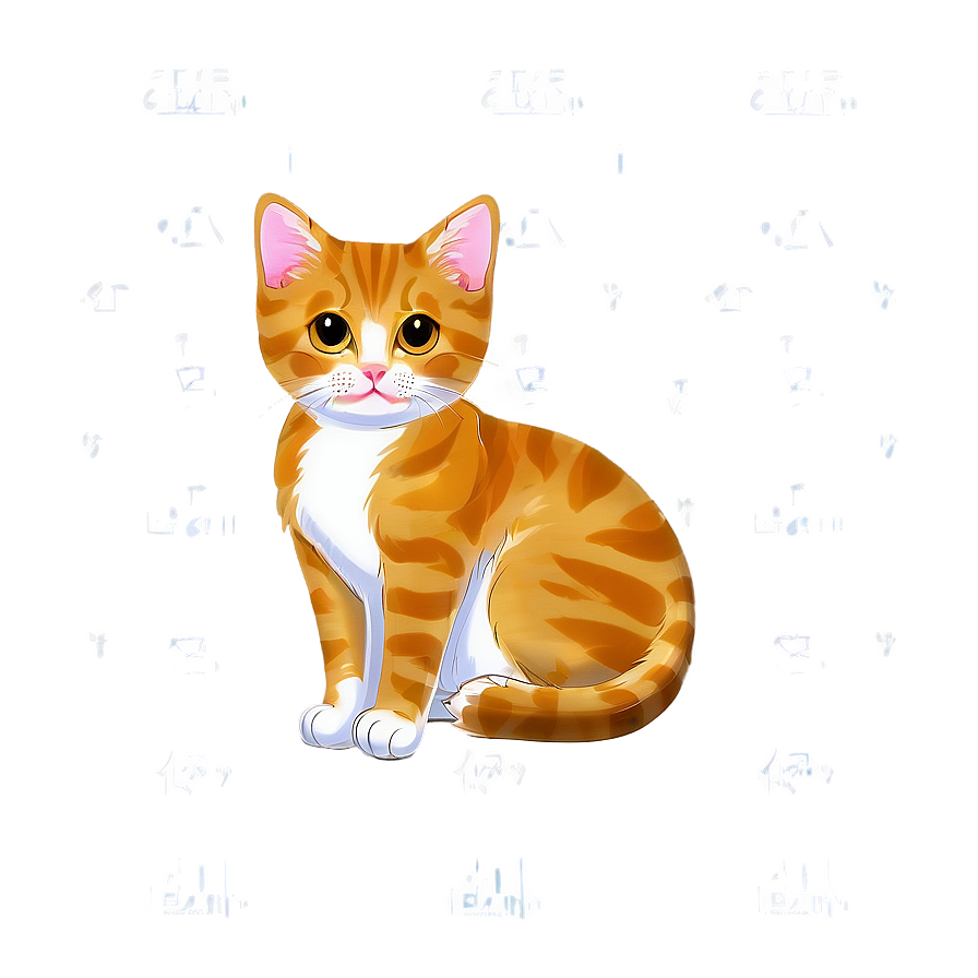 Kawaii Cat B PNG Image