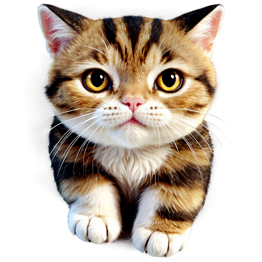 Kawaii Cat Illustration Png Few PNG Image