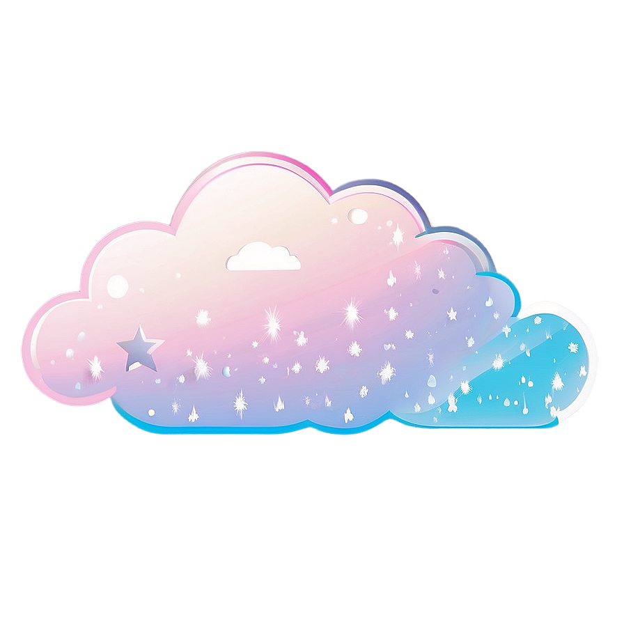 Kawaii Clouds And Stars Png 05062024 PNG Image