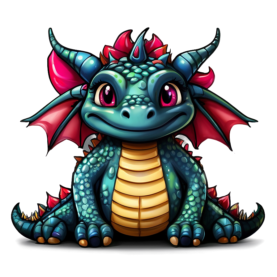 Kawaii Dragon Fantasy Png Ccs32 PNG Image