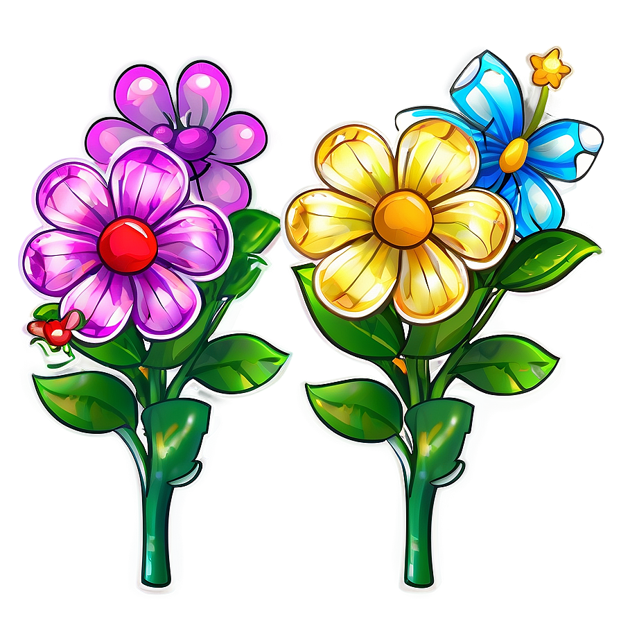 Kawaii Flower Bouquets Png Lho56 PNG Image