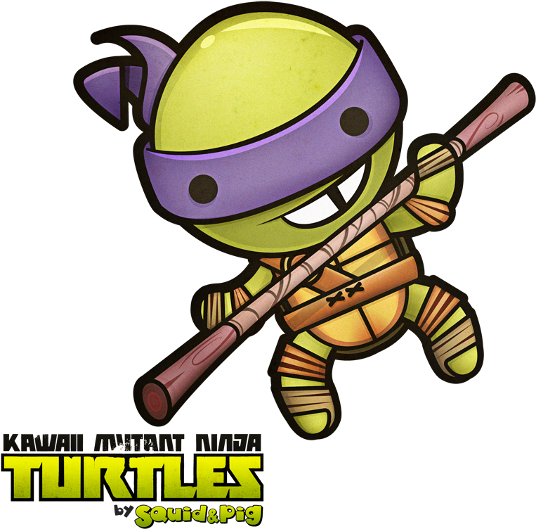 Kawaii Ninja Turtle Donatello PNG Image