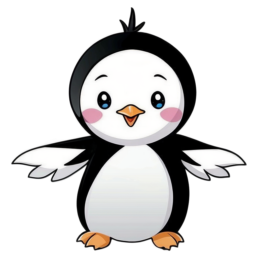 Kawaii Penguin Characters Png 12 PNG Image