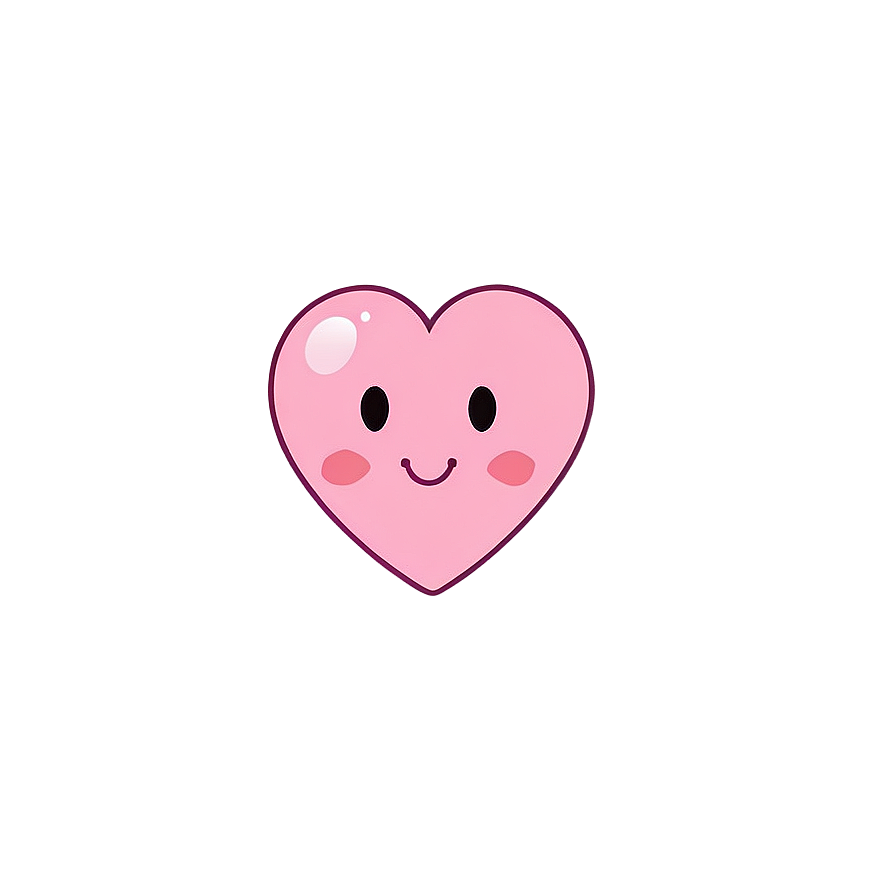 Kawaii Pink Heart Png 05062024 PNG Image