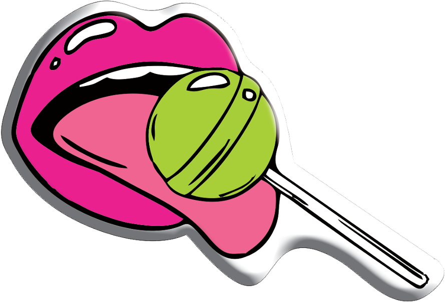 Kawaii Pop Art Lollipop PNG Image