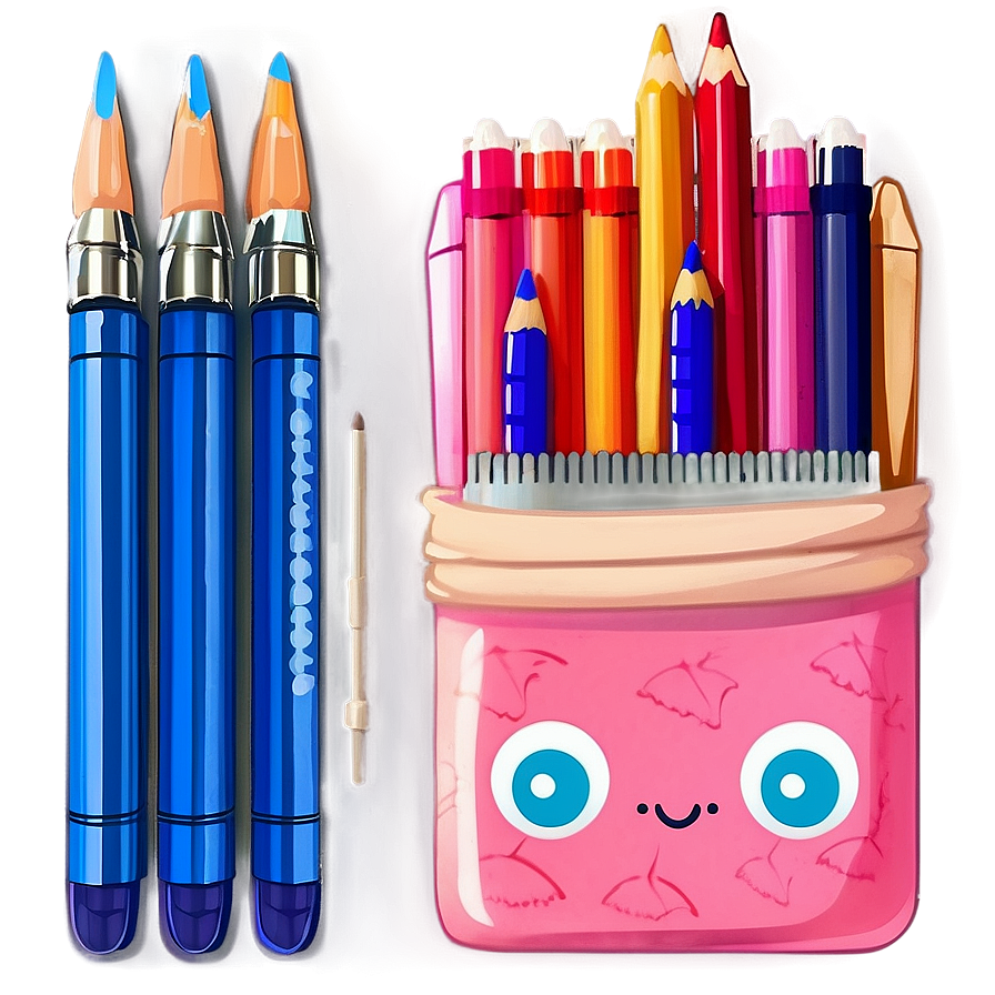 Kawaii School Supplies Png Kuy38 PNG Image