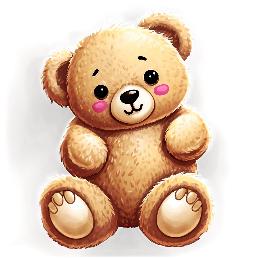 Kawaii Teddy Bear Png Qbj48 PNG Image