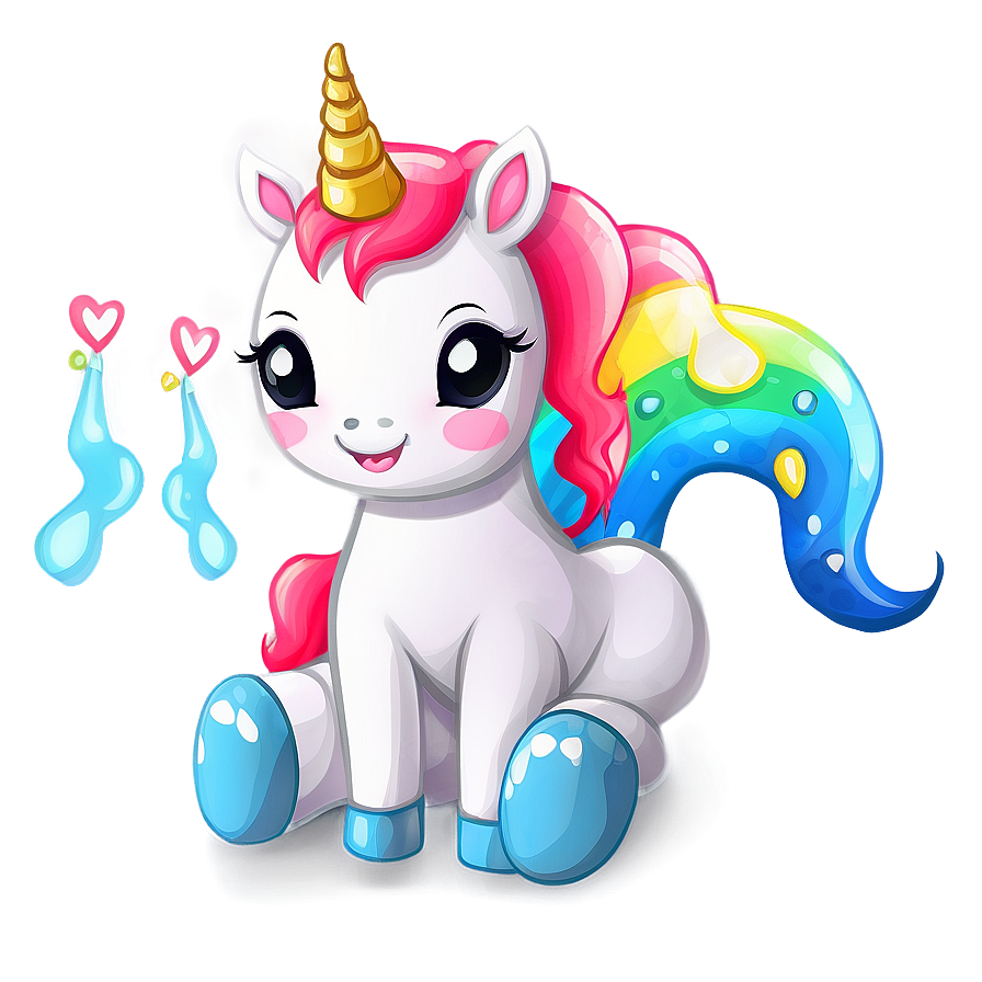 Kawaii Unicorn Clipart Png Esw PNG Image