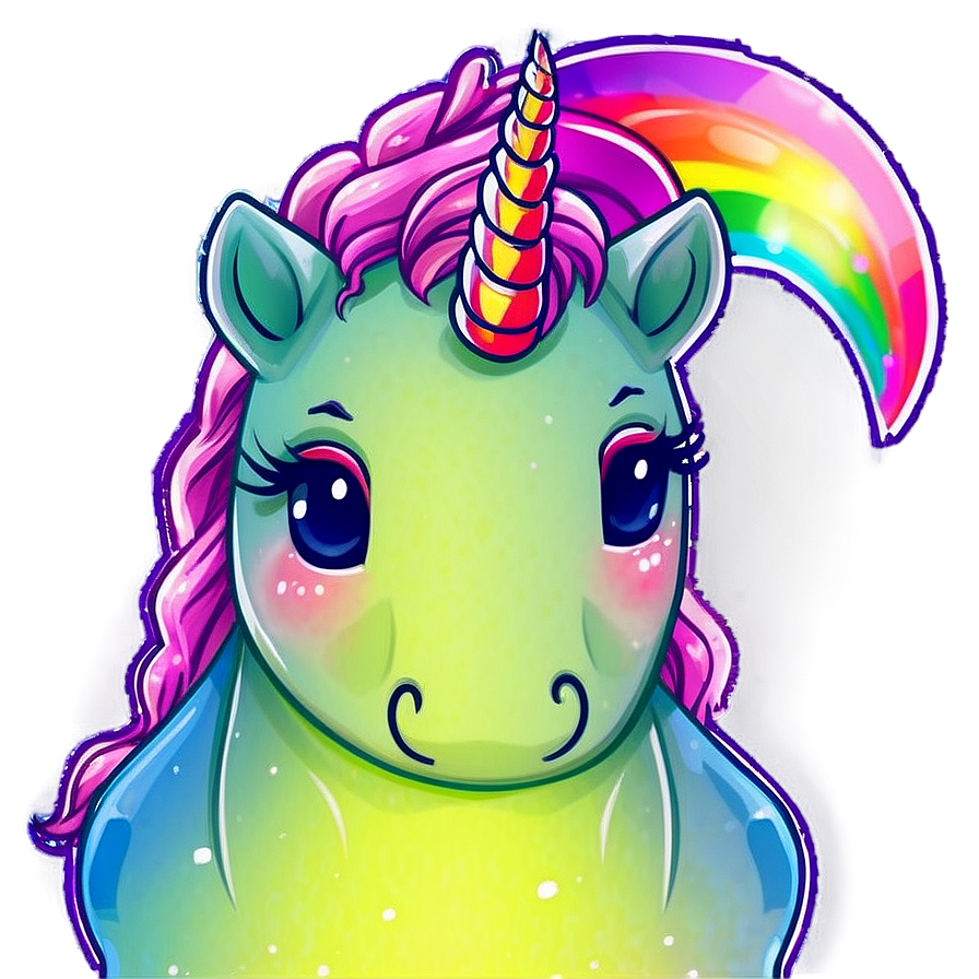 Kawaii Unicorn Png Qct PNG Image