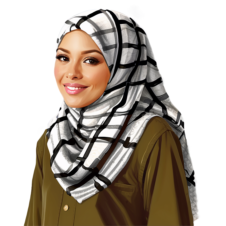 Keffiyeh Inspired Artwork Png 06272024 PNG Image