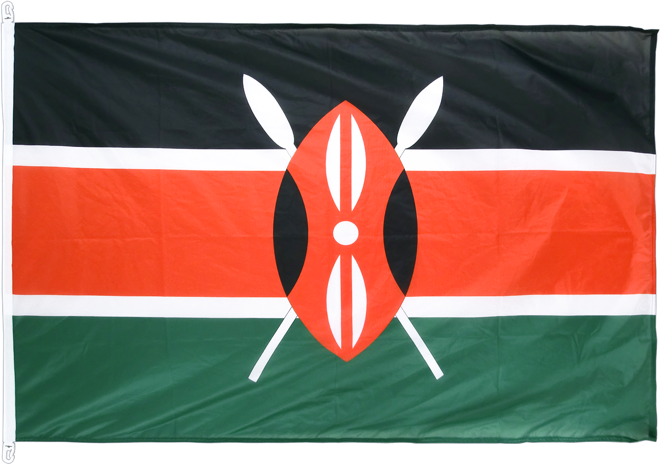 Kenyan National Flag PNG Image