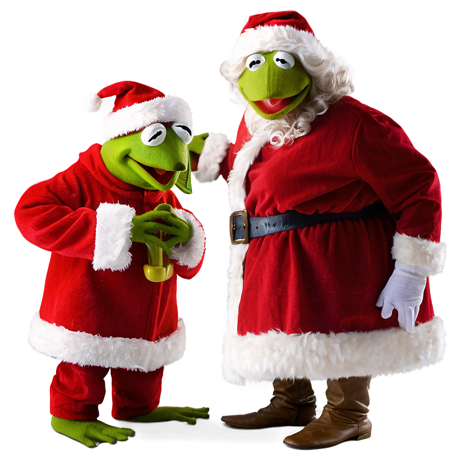 Kermit As Santa Claus Png 05232024 PNG Image