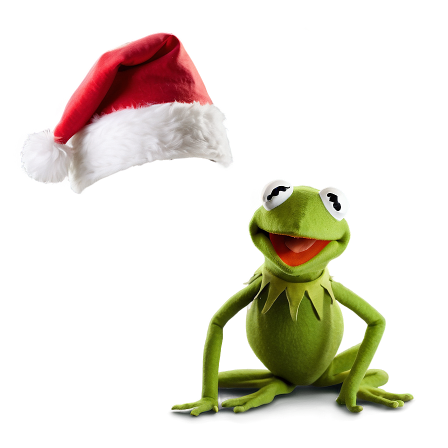 Kermit In Christmas Hat Png 9 PNG Image