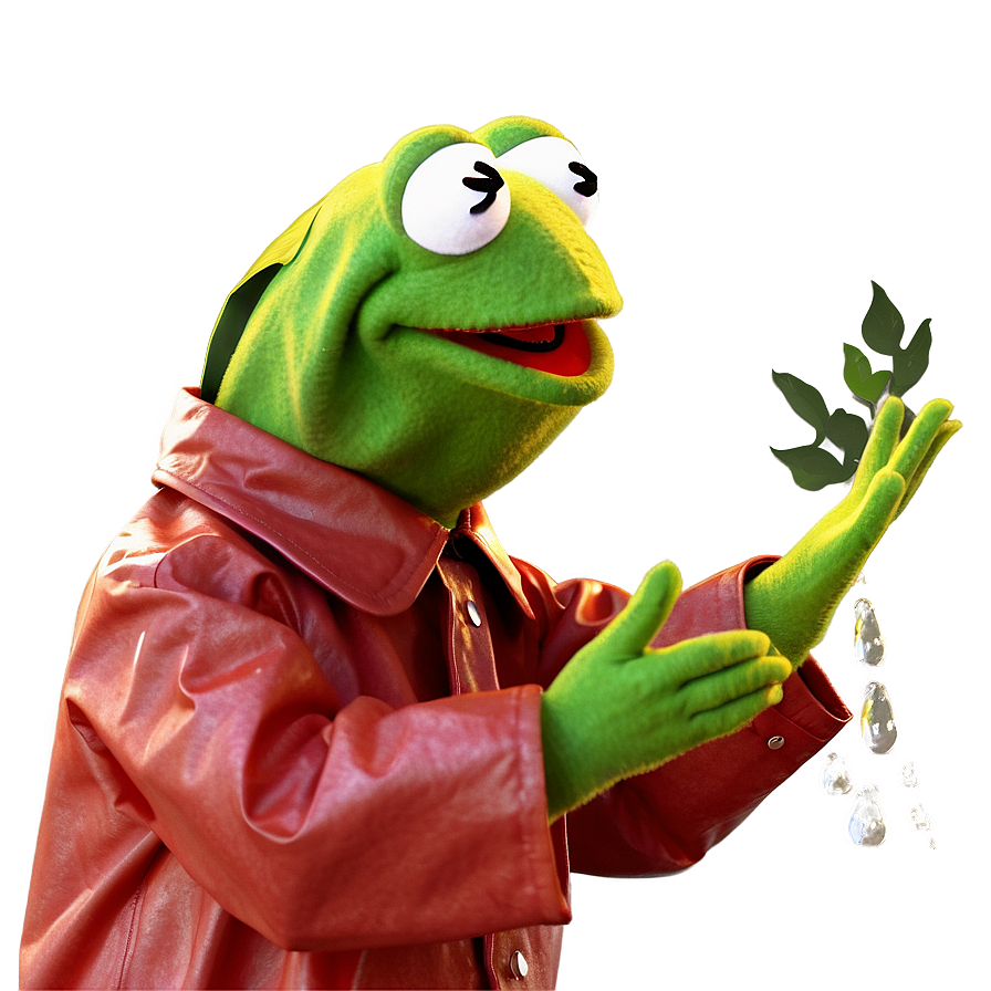 Kermit In Raincoat Png 29 PNG Image