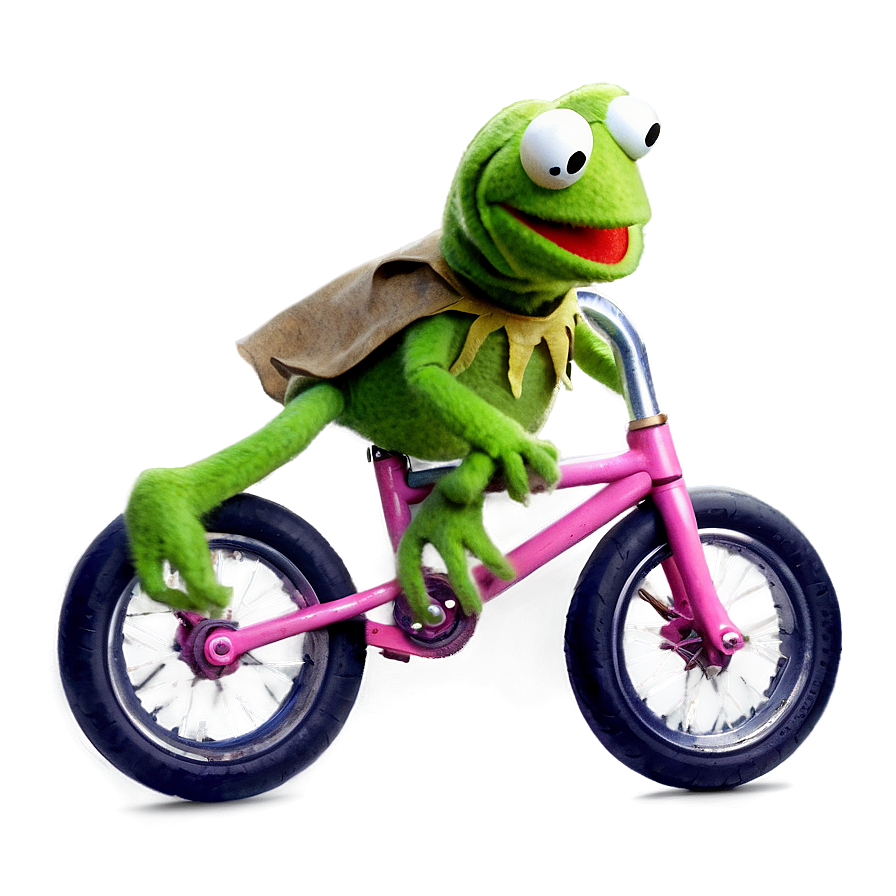 Kermit On Bike Png Luj PNG Image