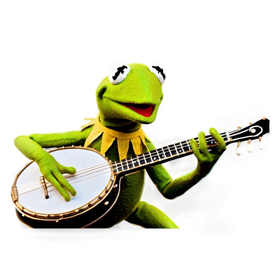 Kermit Playing Banjo Png Rkf PNG Image