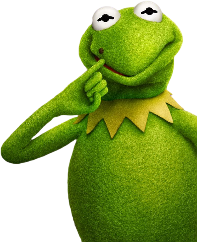 Kermit The Thinker PNG Image