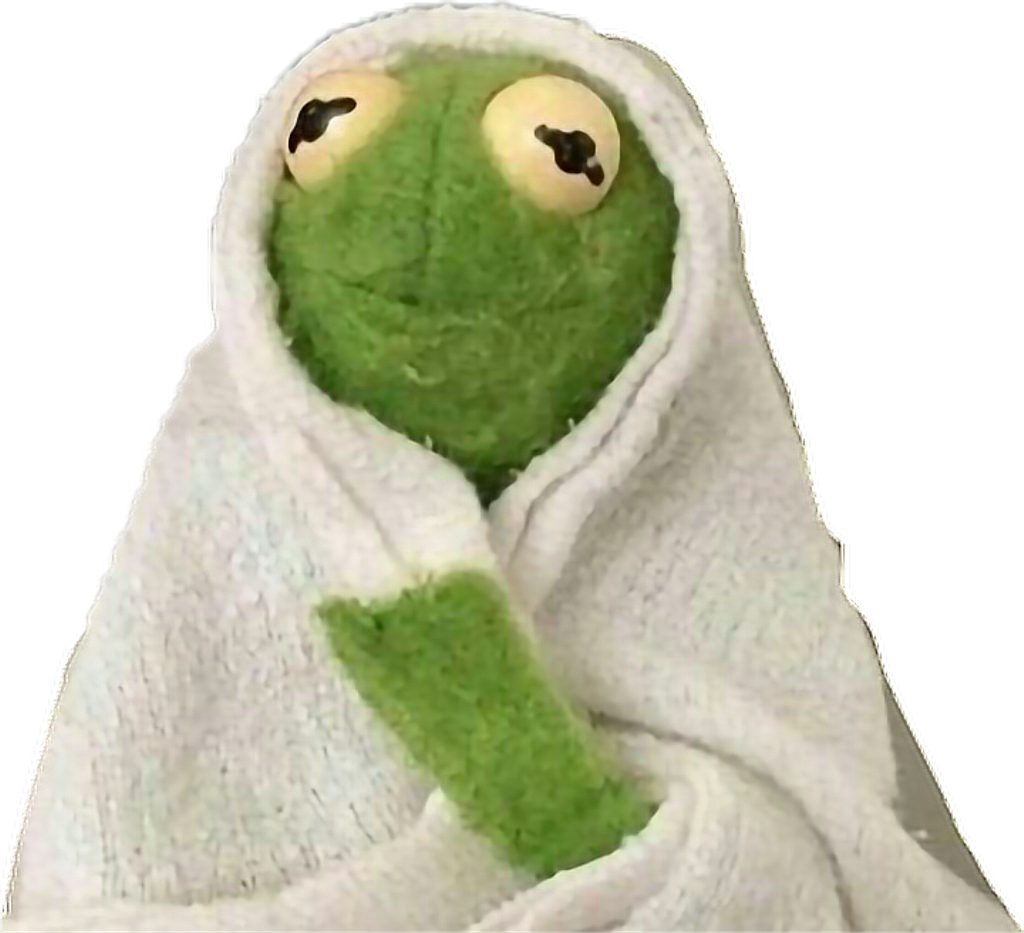 Kermit Wrappedin Towel PNG Image