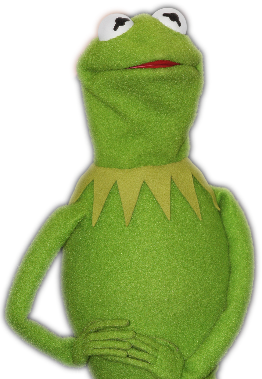 Kermitthe Frog Portrait PNG Image