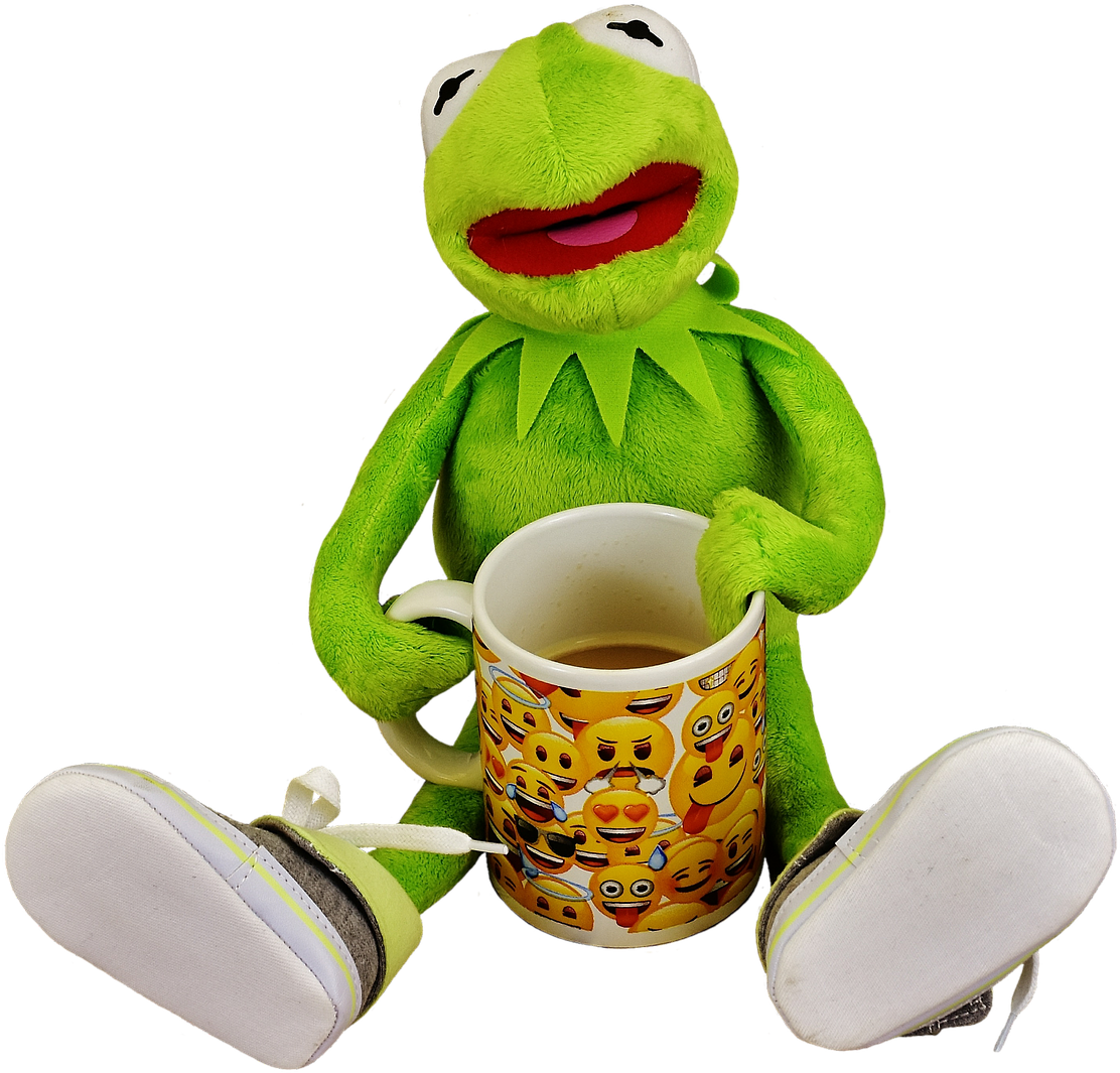 Kermitthe Frogwith Coffee Mug PNG Image