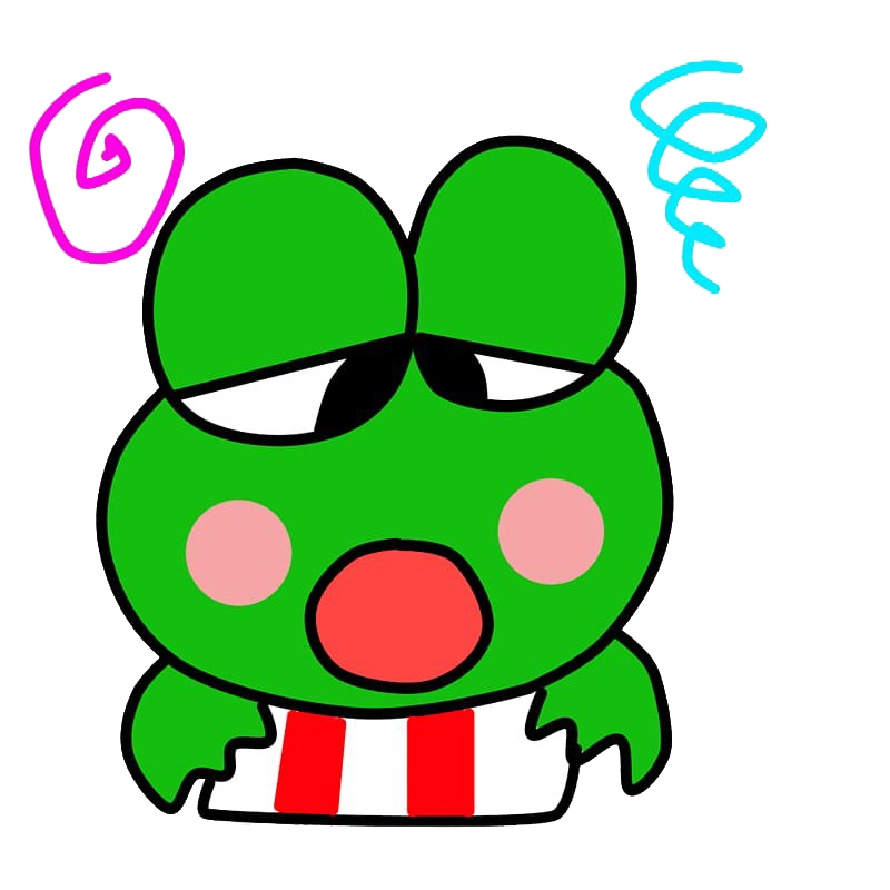 Keroppi Frog Character Illustration PNG Image