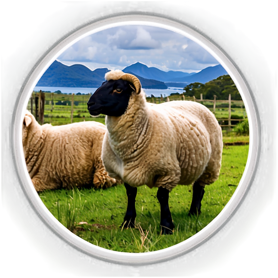 Kerry Sheep Farm Png 06232024 PNG Image