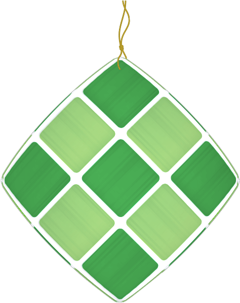 Ketupat Traditional Indonesian Rice Cake Icon PNG Image