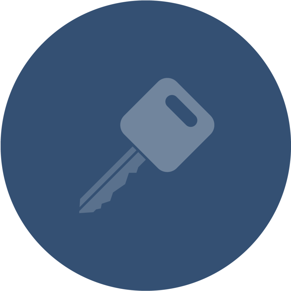 Key Icon Simple Design PNG Image