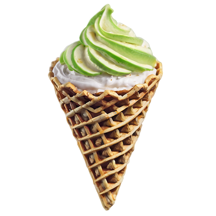 Key Lime Waffle Cone Png 92 PNG Image