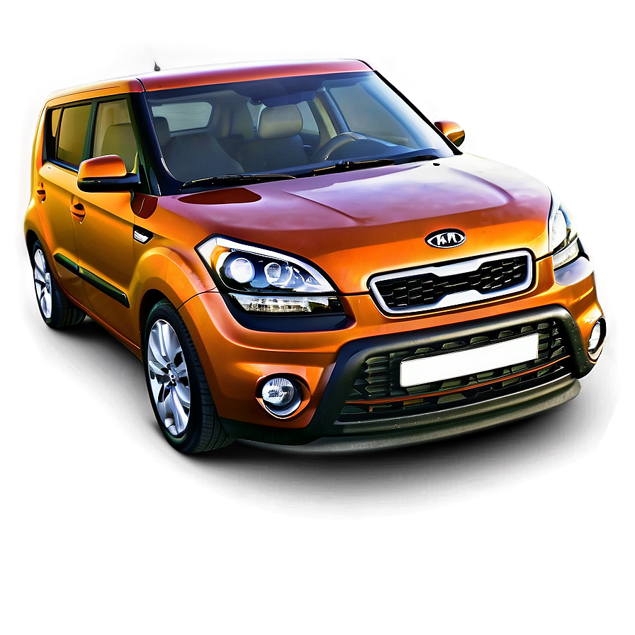 Kia Soul In Dynamic Orange Png 15 PNG Image