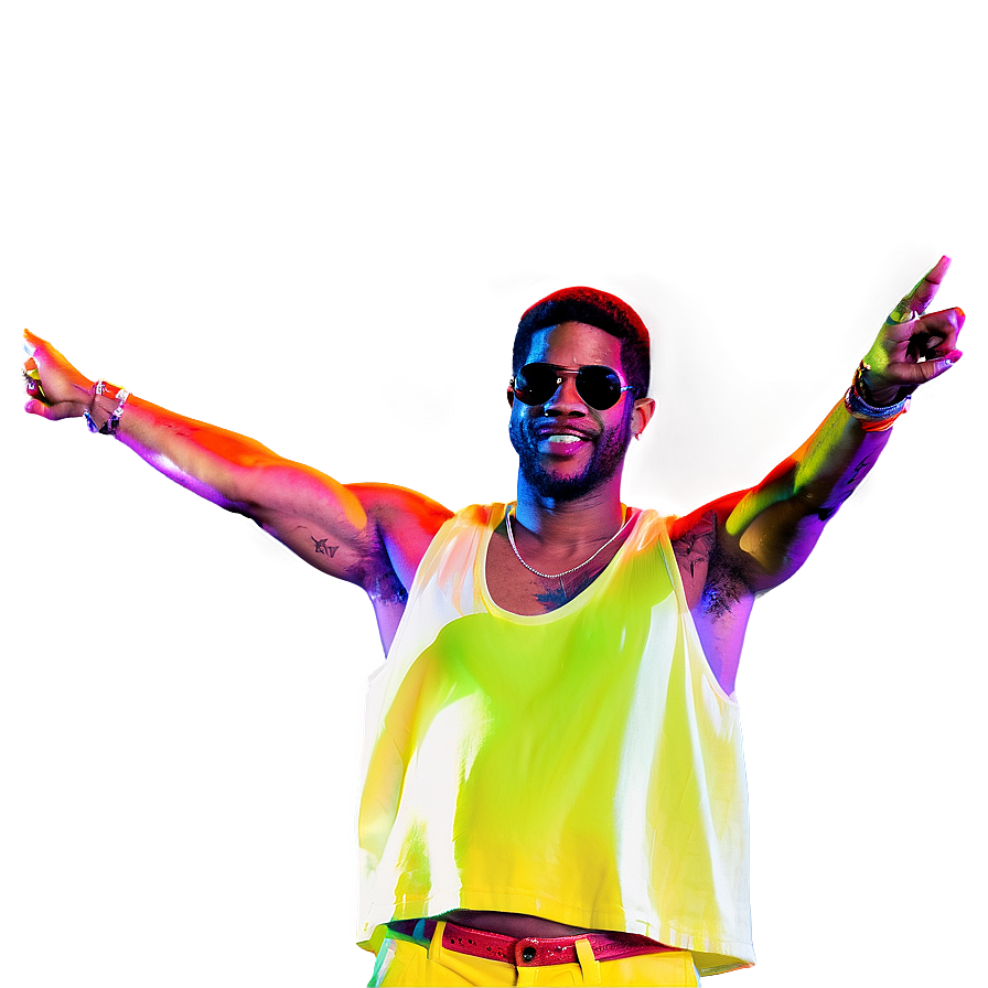 Kid Cudi Live Performance Png Bnl64 PNG Image