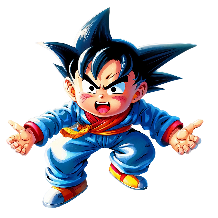 Kid Goku Flying Nimbus Png 04292024 PNG Image