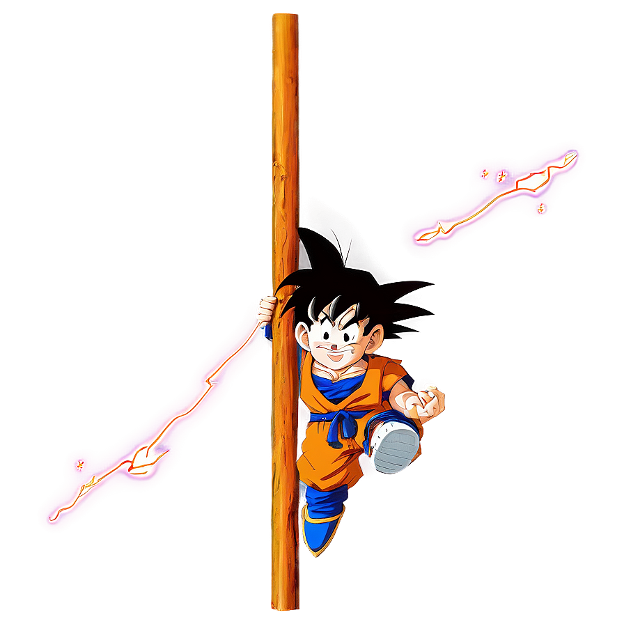 Kid Goku Power Pole Png Iye PNG Image