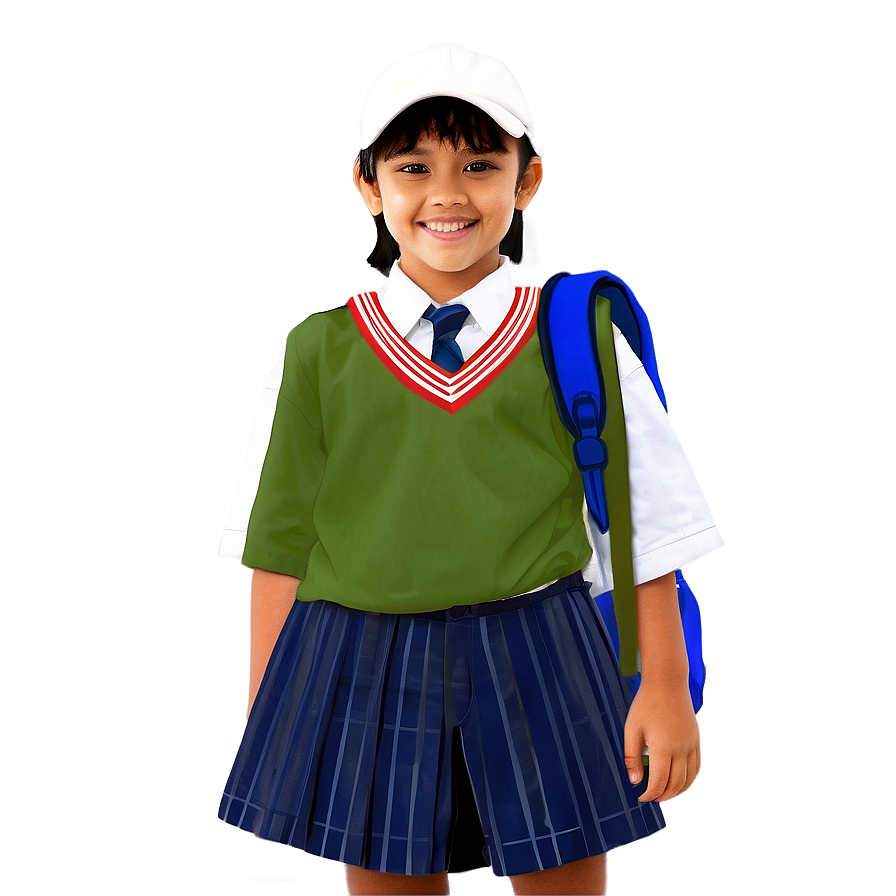 Kid In School Uniform Png 86 PNG Image