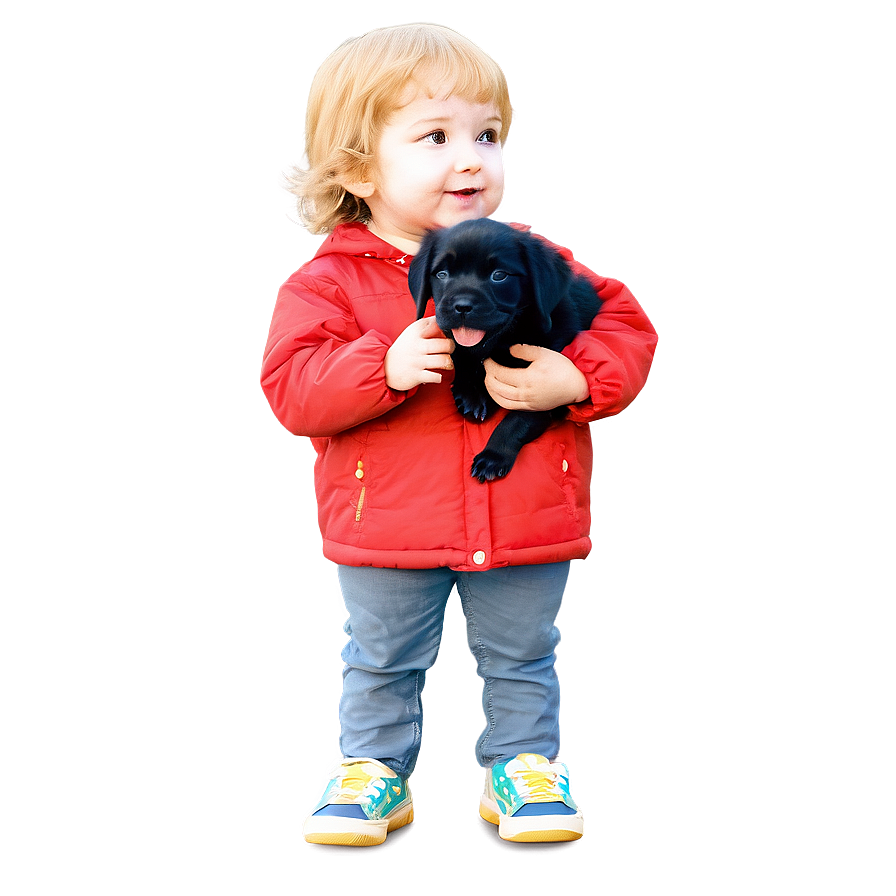 Kid With Puppy Png 38 PNG Image