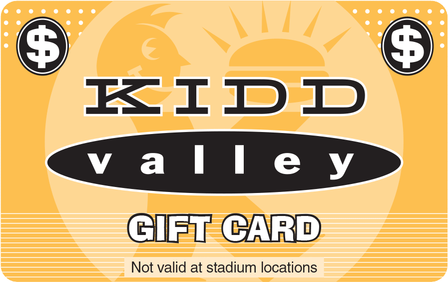 Kidd Valley Gift Card Design PNG Image