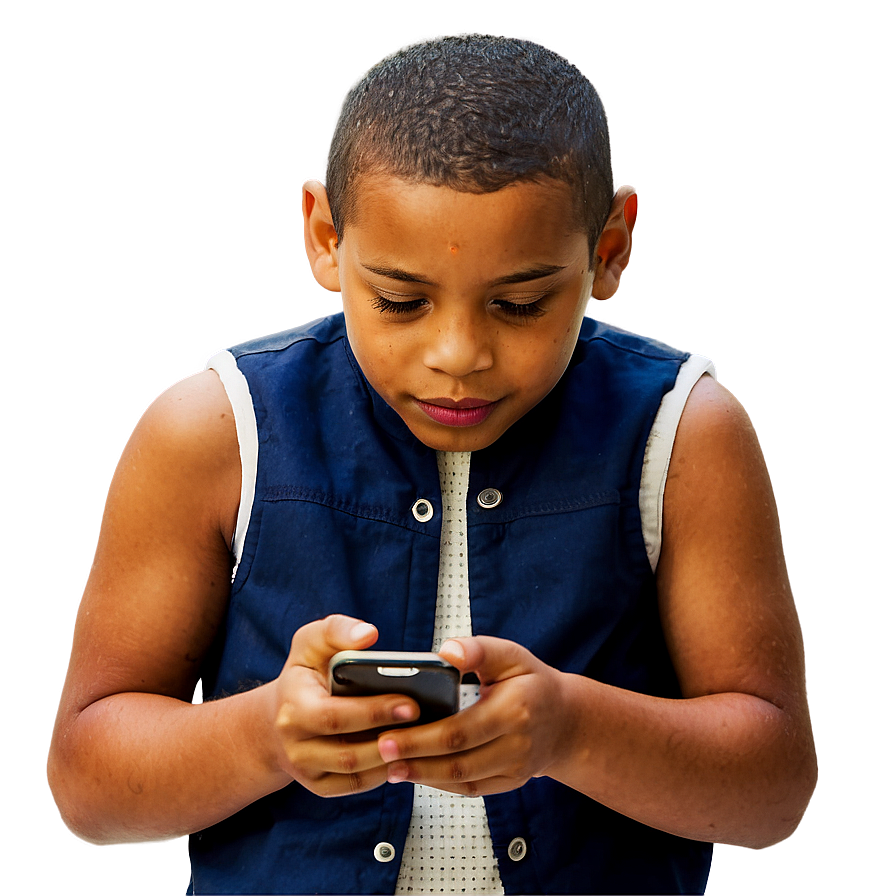 Kids And Smartphones Png Ern75 PNG Image