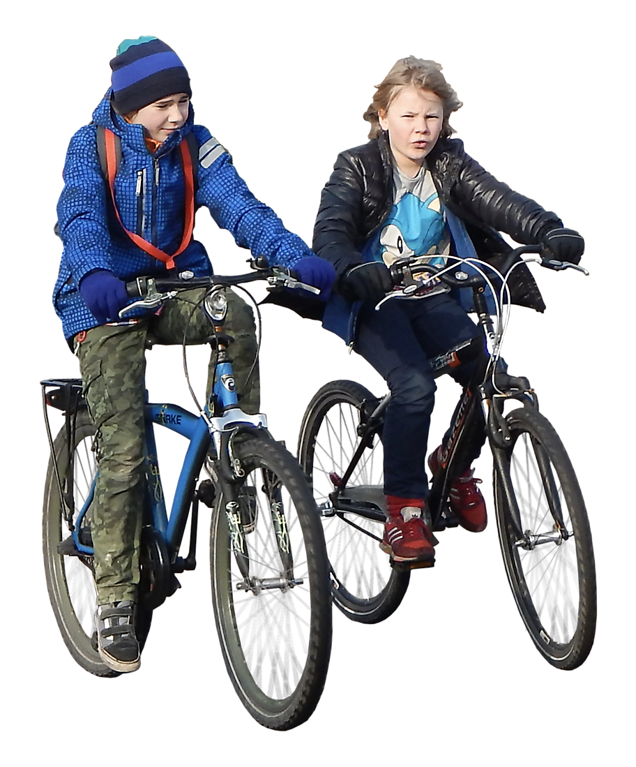 Kids_ Bicycle_ Ride_ Winter_ Gear PNG Image