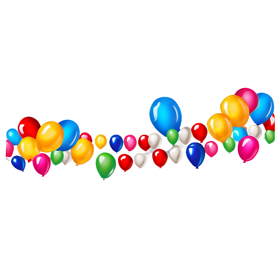 Kids Birthday Balloon Garland Png 31 PNG Image