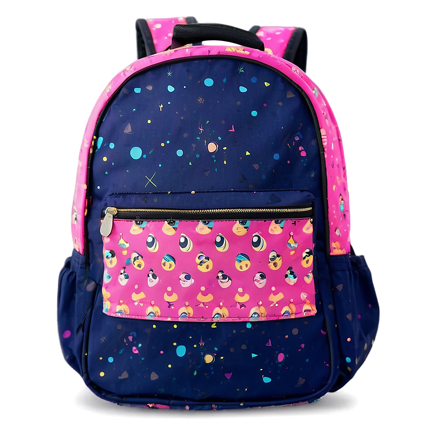 Kids' Book Bag Cartoon Style Png 06282024 PNG Image