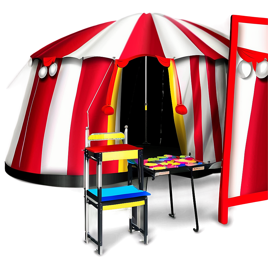 Kids Circus Party Tent Png Ytj60 PNG Image