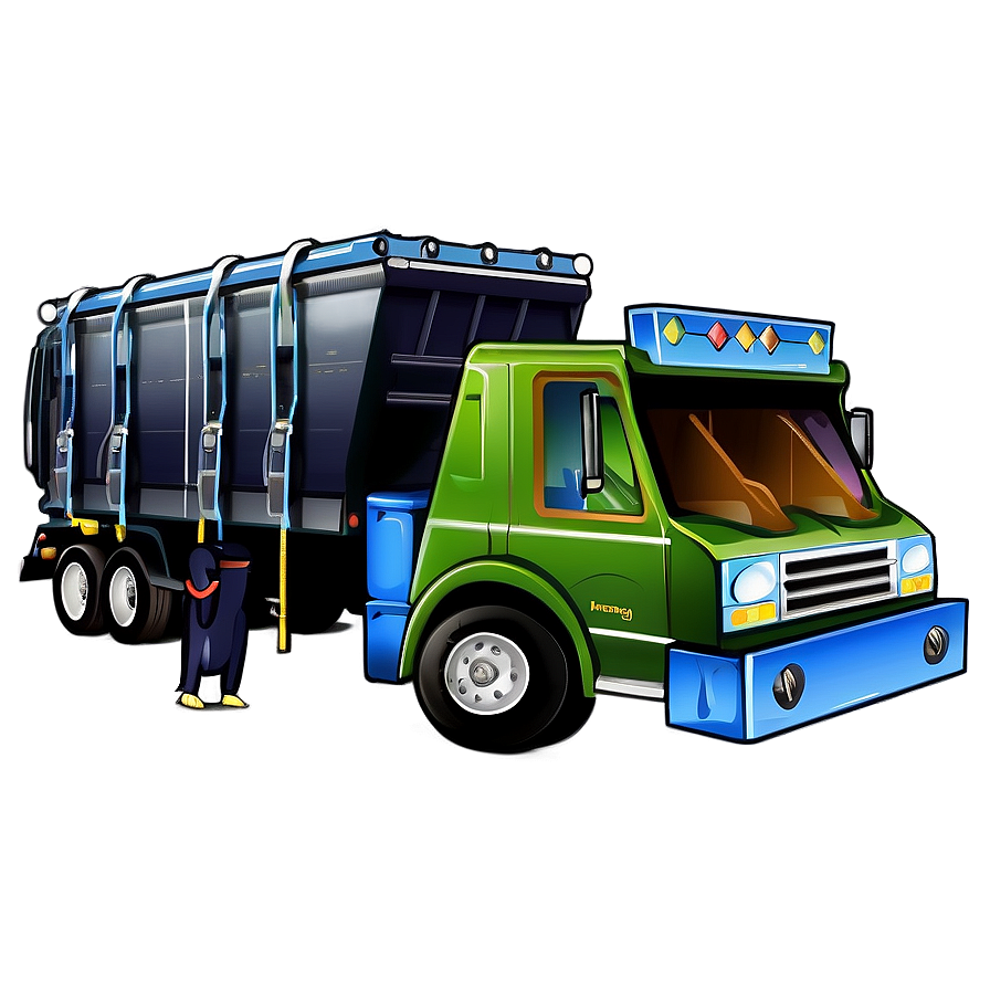 Kids Garbage Truck Png Flr87 PNG Image