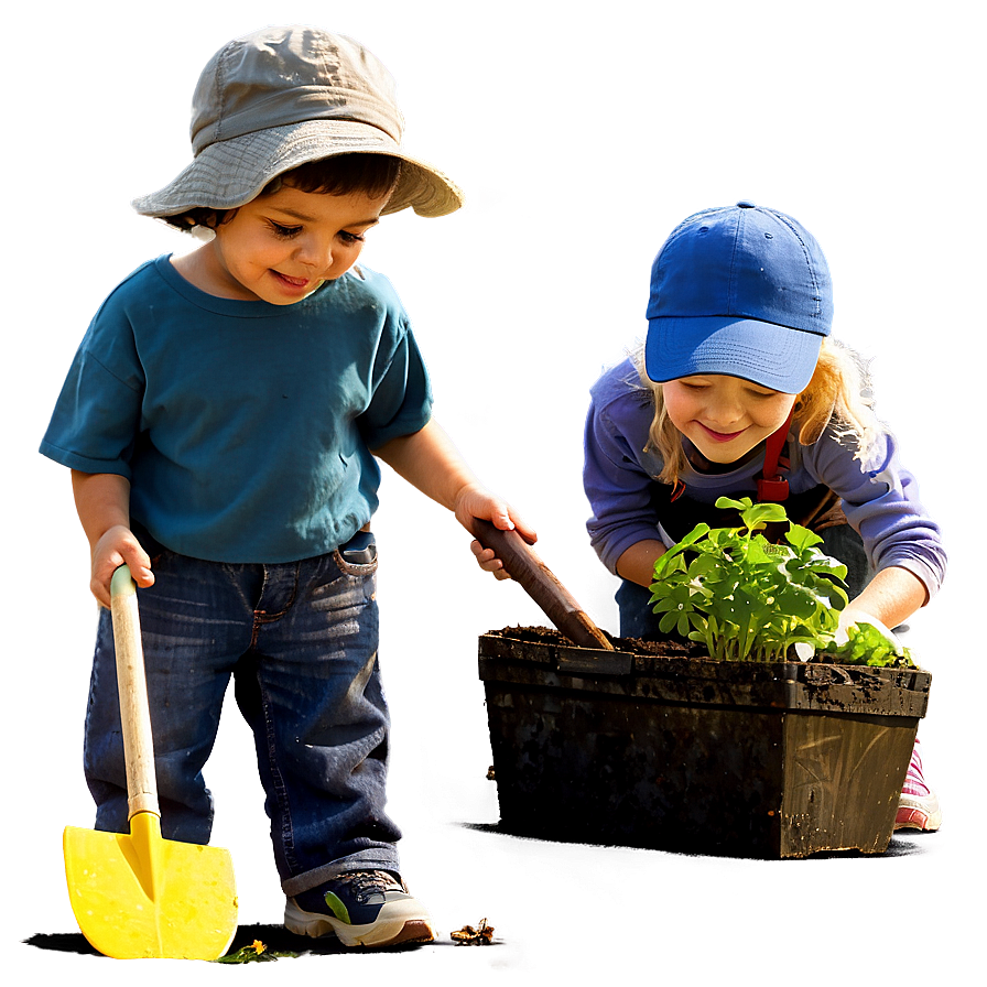 Kids Gardening Png 64 PNG Image