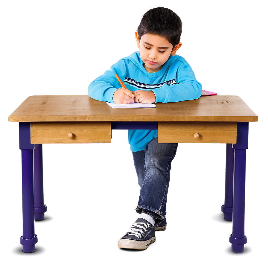 Kids Homework Desk Png Ahi PNG Image