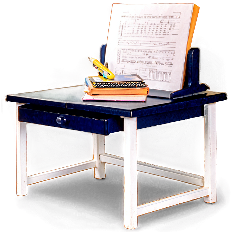 Kids Homework Desk Png Dfg27 PNG Image