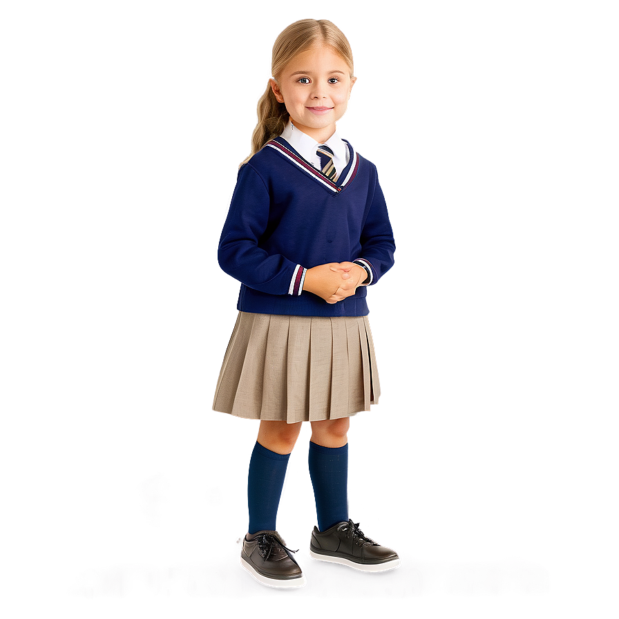 Kids In School Uniform Png Jvc32 PNG Image