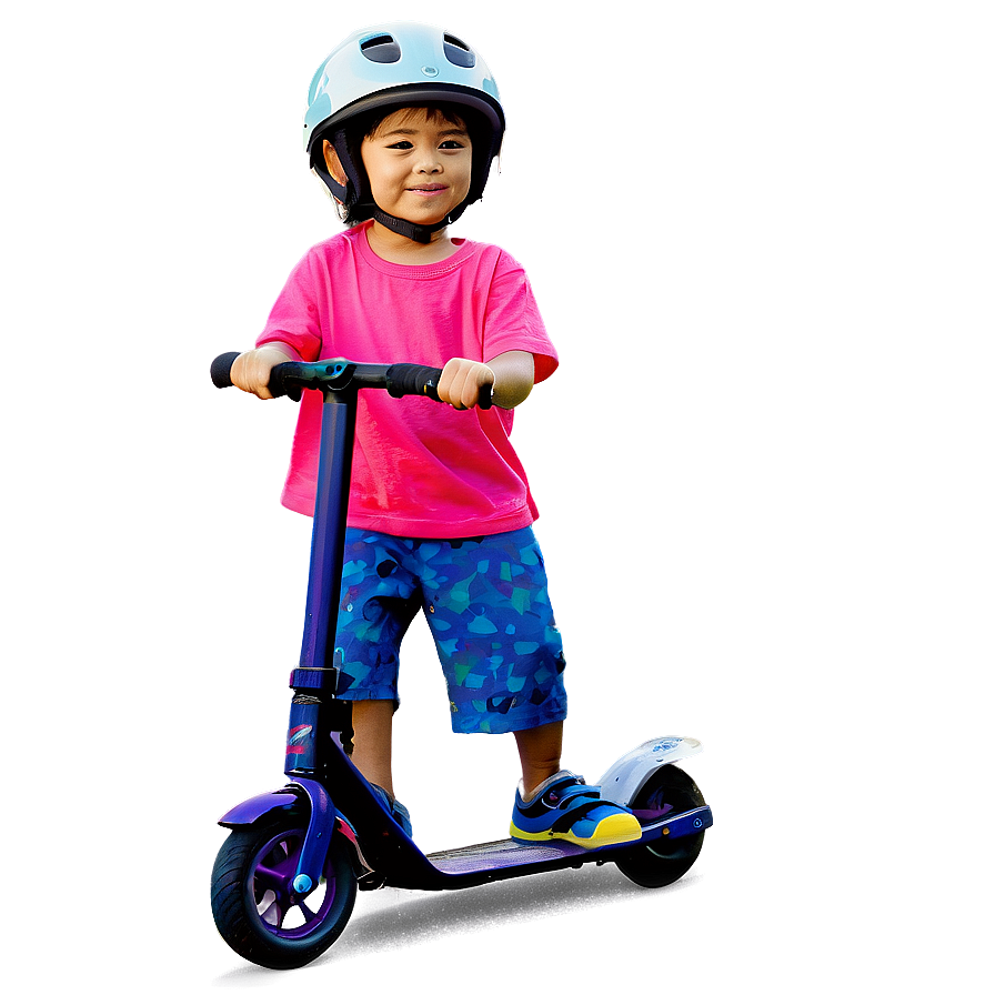 Kids On Scooters Png 05242024 PNG Image